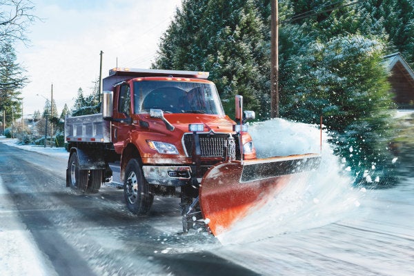 International MV Series Snow Plow