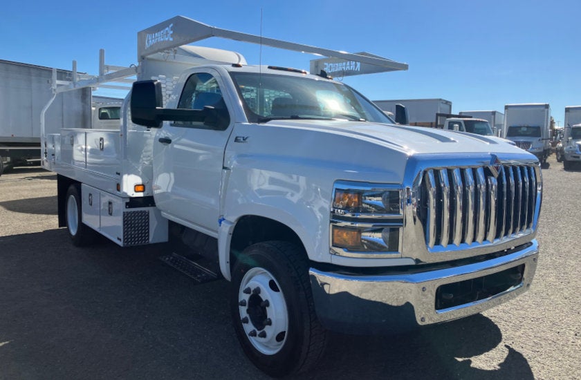 White CV Service Truck