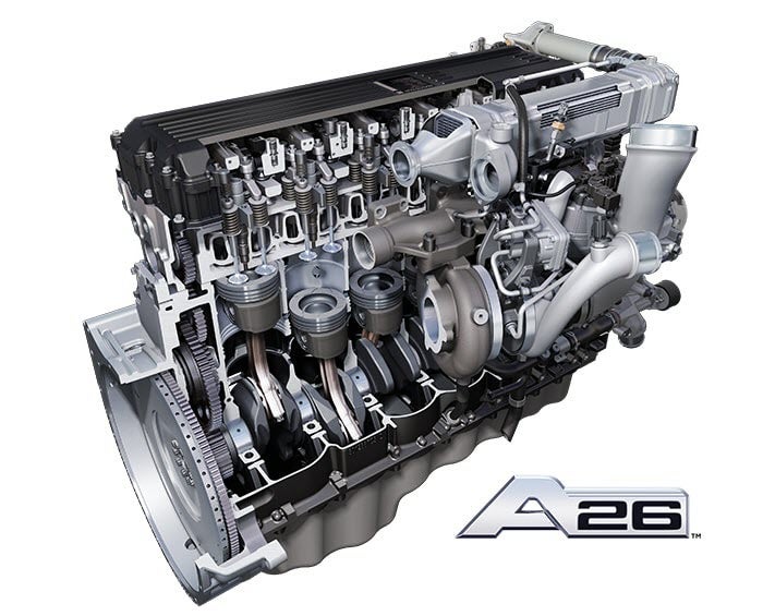 International A26 Engine Cut-away View